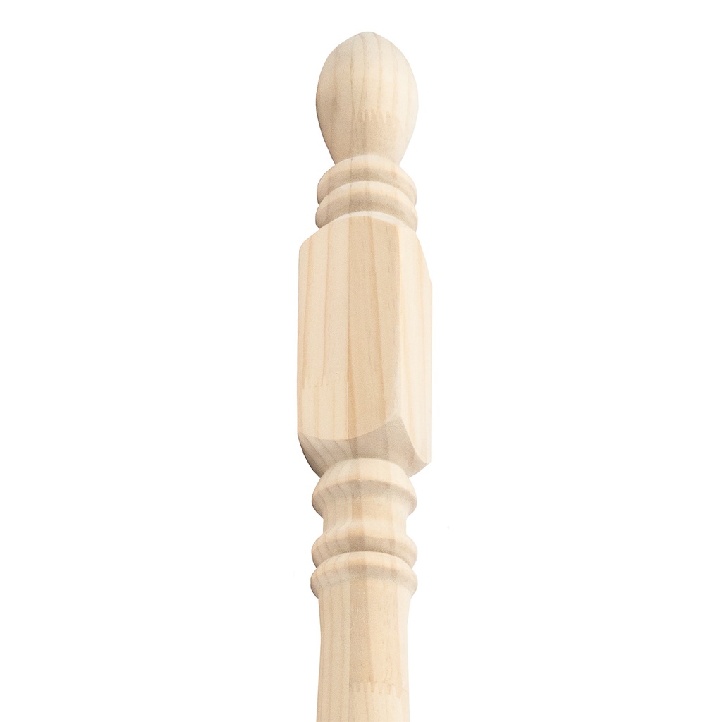 Pilar Inicio de Madera Pino Finger Joint 1,20m