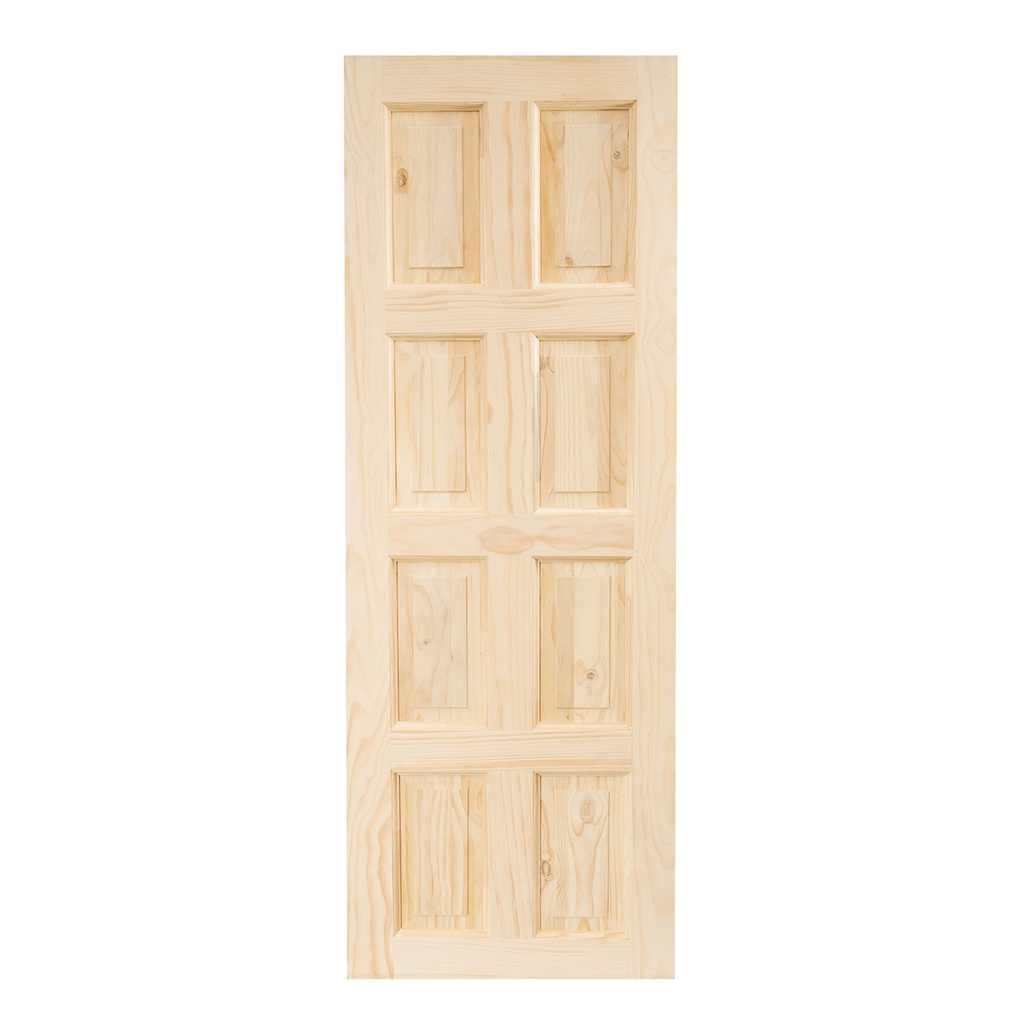 Puerta Exterior Sólida Palermo de Madera Pino Radiata  2,00m