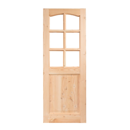 [OPVET04500002000] Puerta Exterior Sólida Vetro de Madera Pino Oregón  2,00m